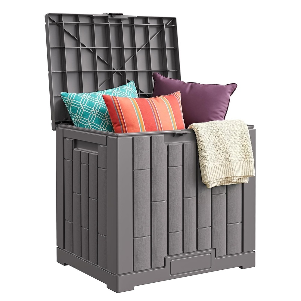 Deck 30 Gal, UV Resistant & Waterproof Outdoor Storage with Lock, Easy Assemb...