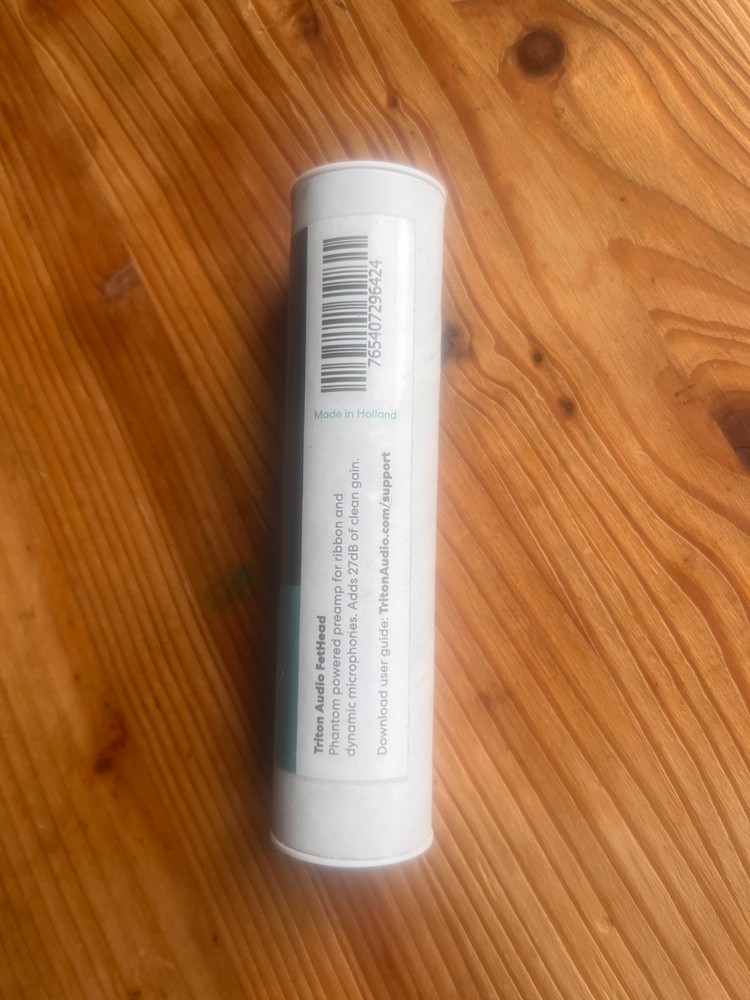 Empty Box Only. Triton Audio FetHead Inline Microphone Preamp empty box