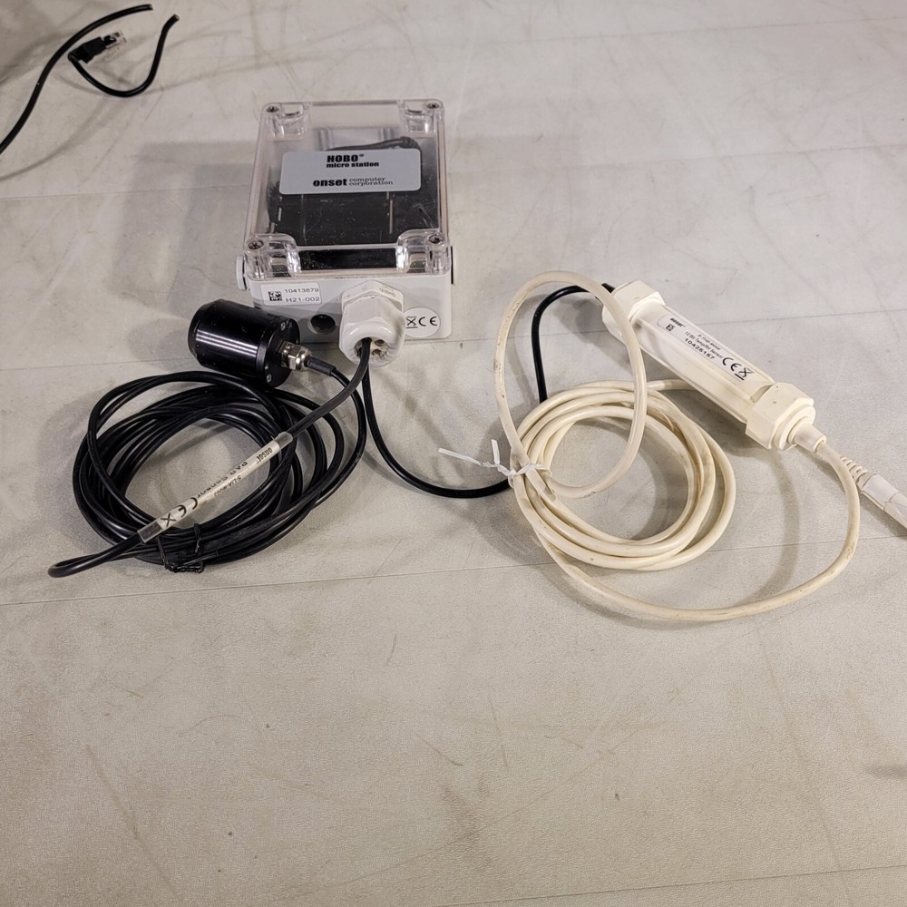 HOBO by Onset H21-002 Micro Station Data Logger W/ Temp Sensor A D PAR Sensor
