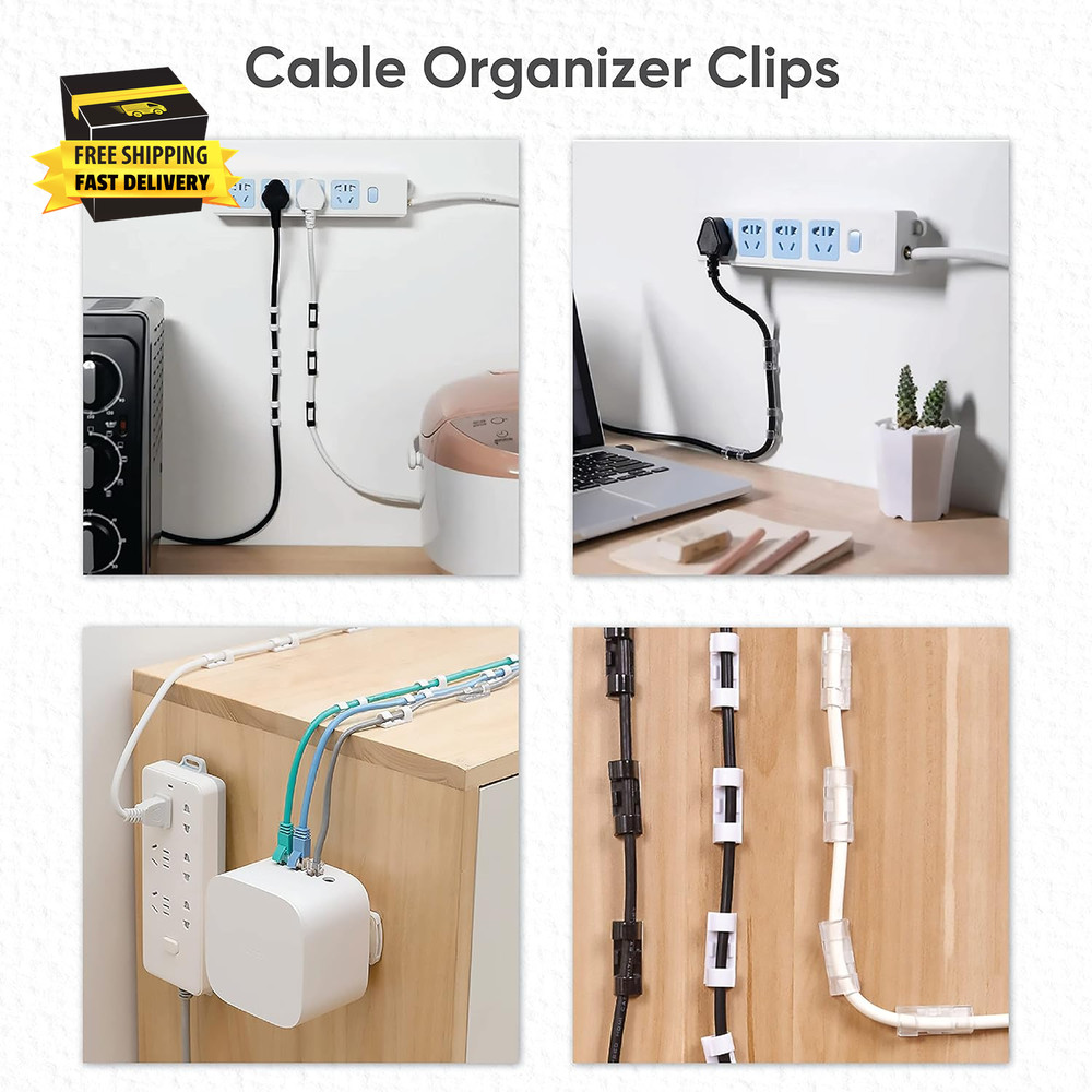 10-Pack Adhesive Punch-Free Socket Holder, Self Adhesive Desktop Socket Fixer, P