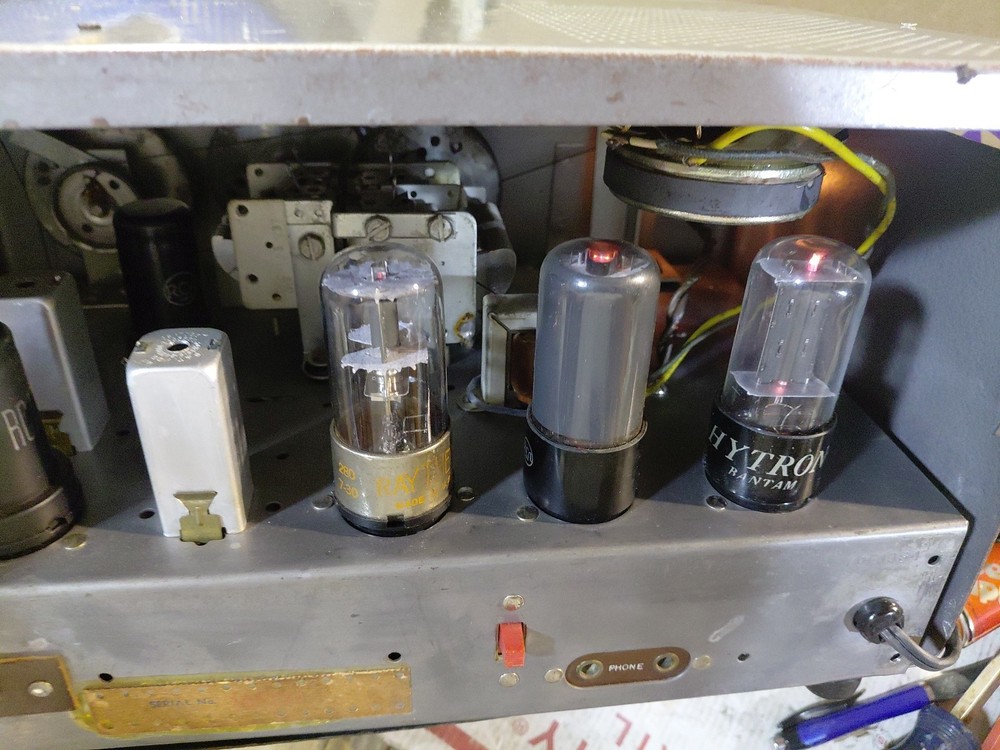 Hallicrafters S - 38D Rec. I WAS TOLD NEW TUBES AND RECAP Part Not Working