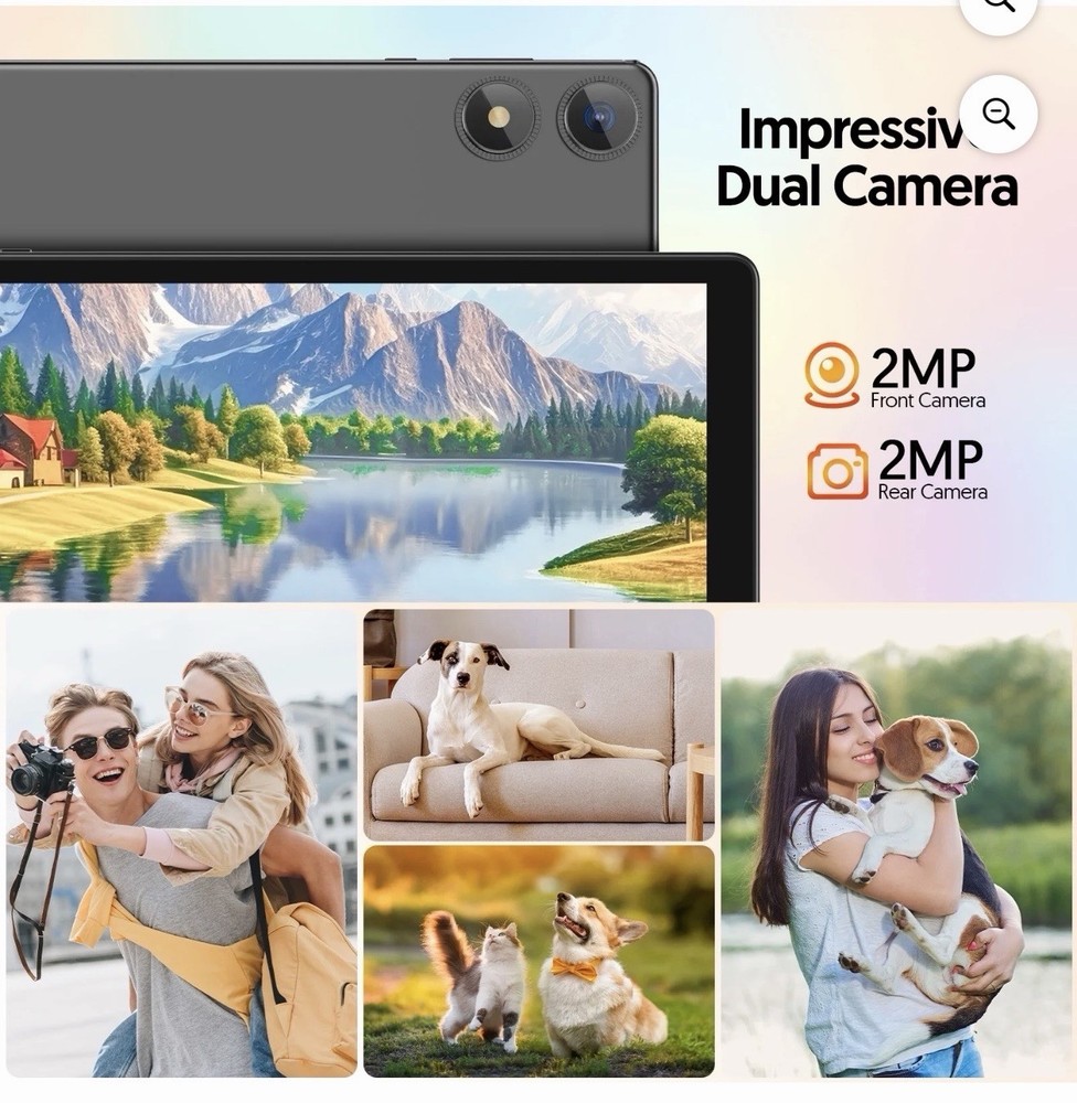 10.1 inch Android 15 Tablet, Penta-Core