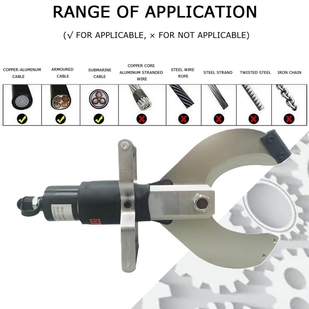 CPC-105C Open Type Electric Hydraulic Cable Scissors 120KN Cable Shears