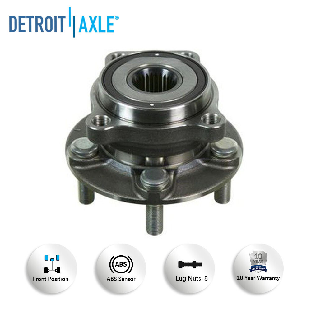 Front & Rear Wheel Hub & Bearings for 2009 2010 2011 2012 2013 Subaru Forester