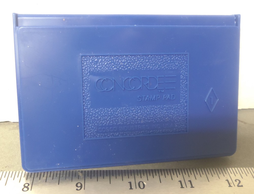 Concorde – Rubber Stamp Inking Pad in Plastic Case (NOS)