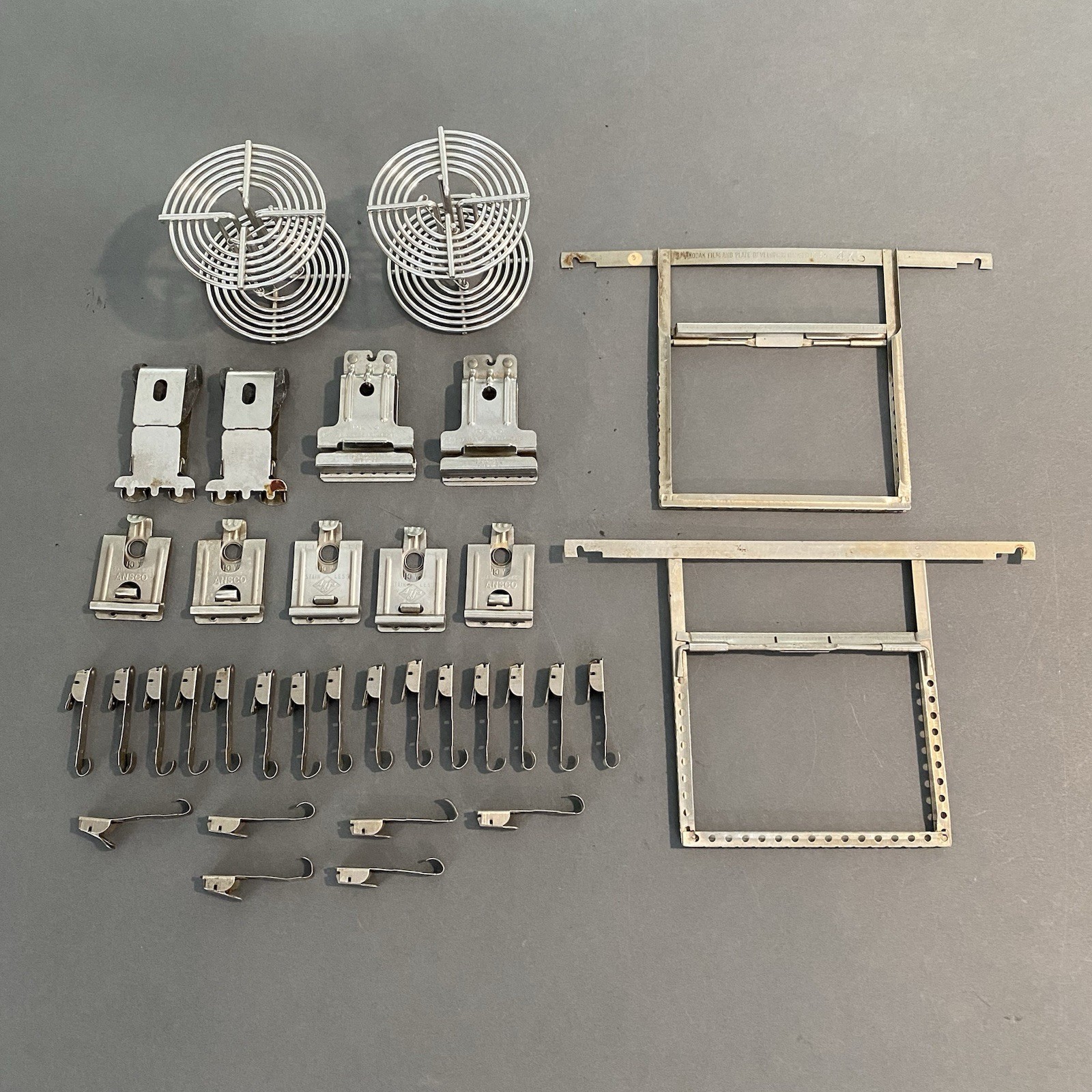 Film Drying Clips Stainless Steel & Film Hanger Developing Reel 120 4x5 Holders