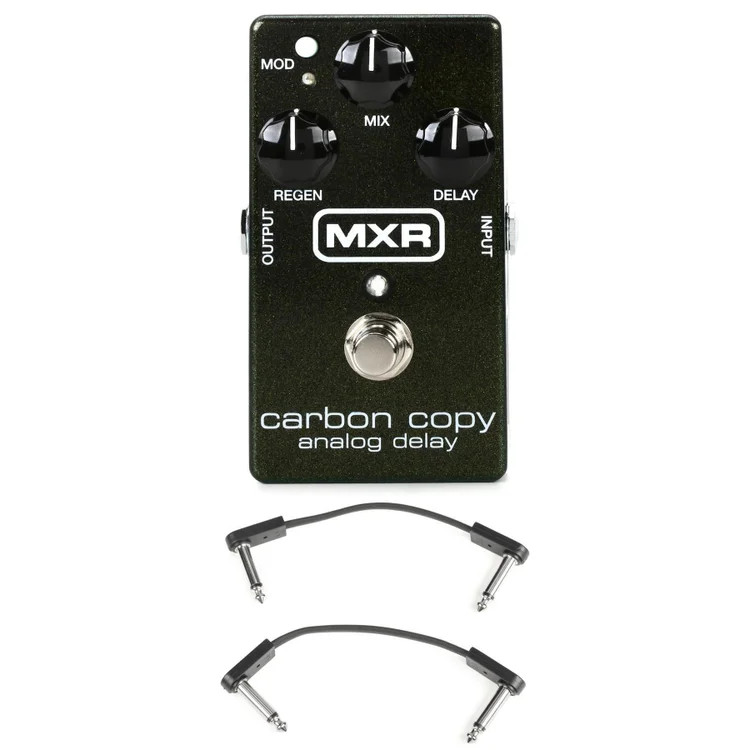 MXR M169 Carbon Copy Analog Delay Pedal with EBS Patch Cables