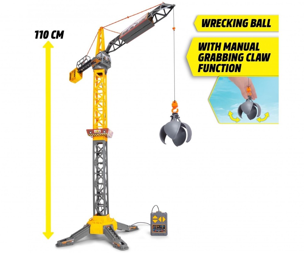 Dickie mighty crane yellow and black