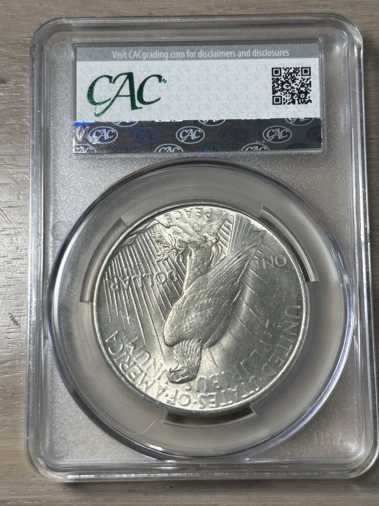 1935 Peace Dollar CACG MS 61