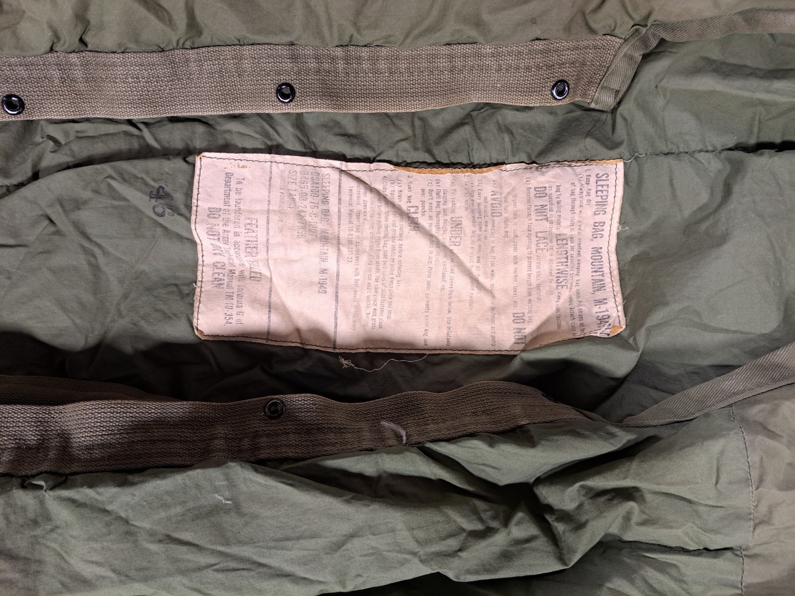 M-1949 Sleeping Bag Mountain, Large.