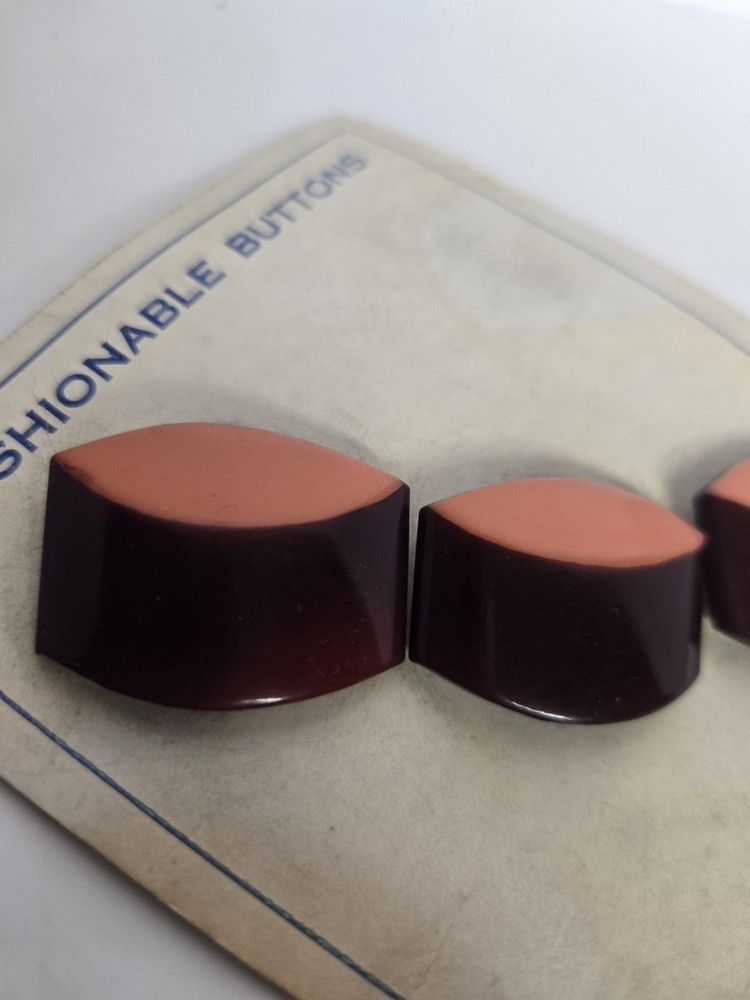 3 Vintage Art Deco Buttons
