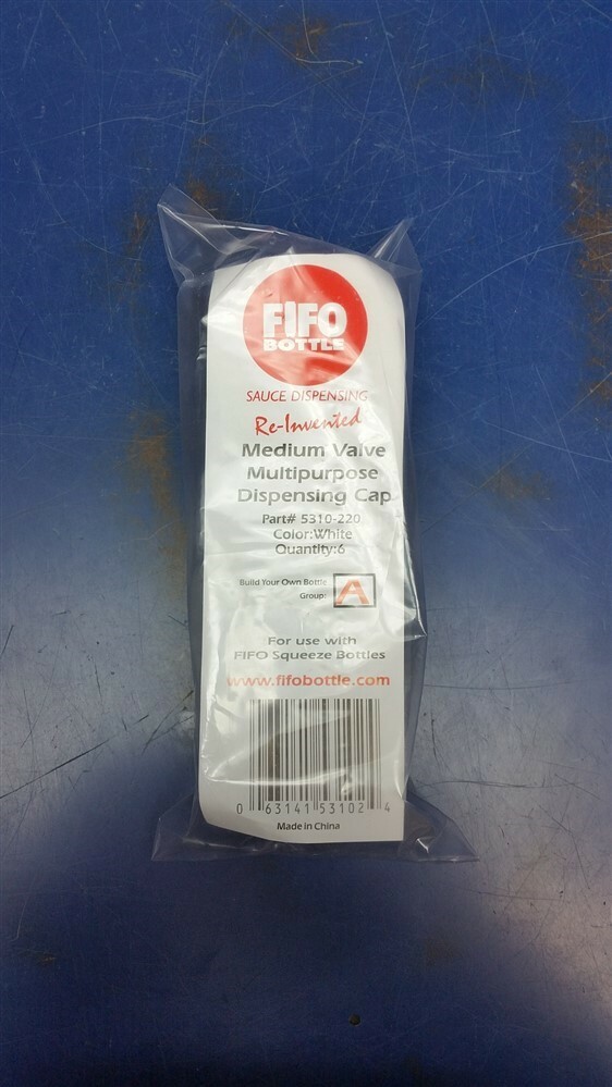 (6 Caps) FIFO Medium Valve Dispensing Caps 5310-220
