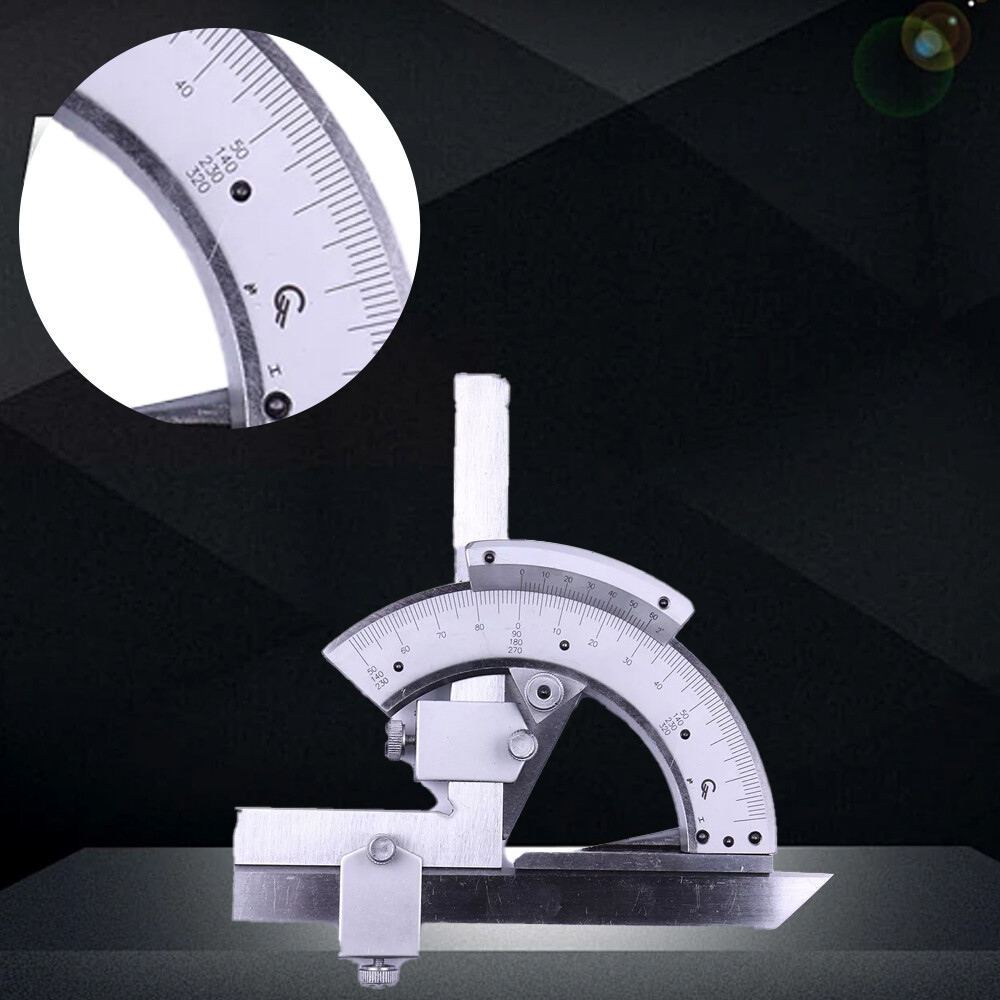 Universal Stainless Steel Vernier Bevel Protractor Angle Measuring Finder