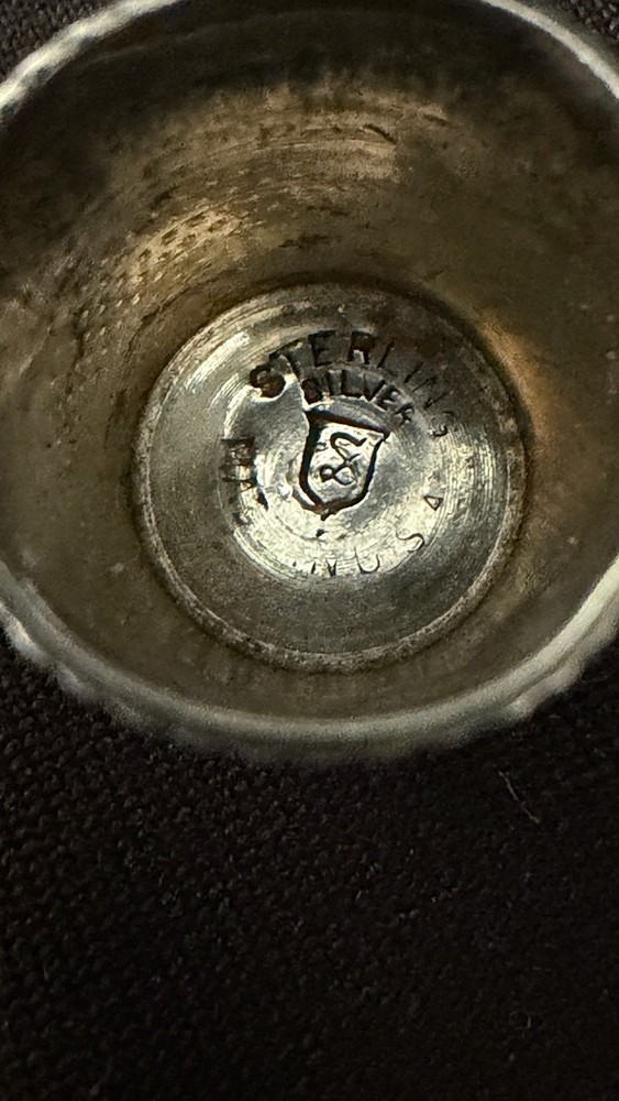 Antique Simmon Brothers Sterling Silver Thimble size 9