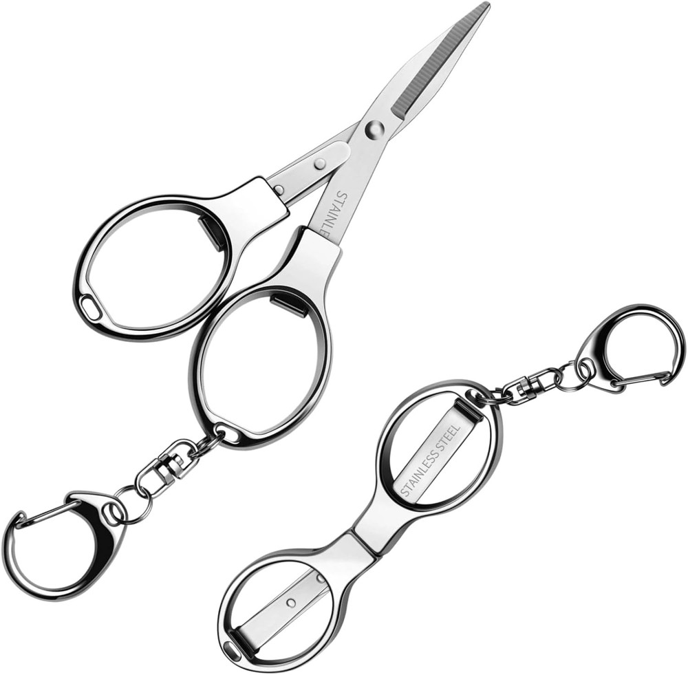 Folding Scissors Foldable Se TSA Keychain Scissors All pose,