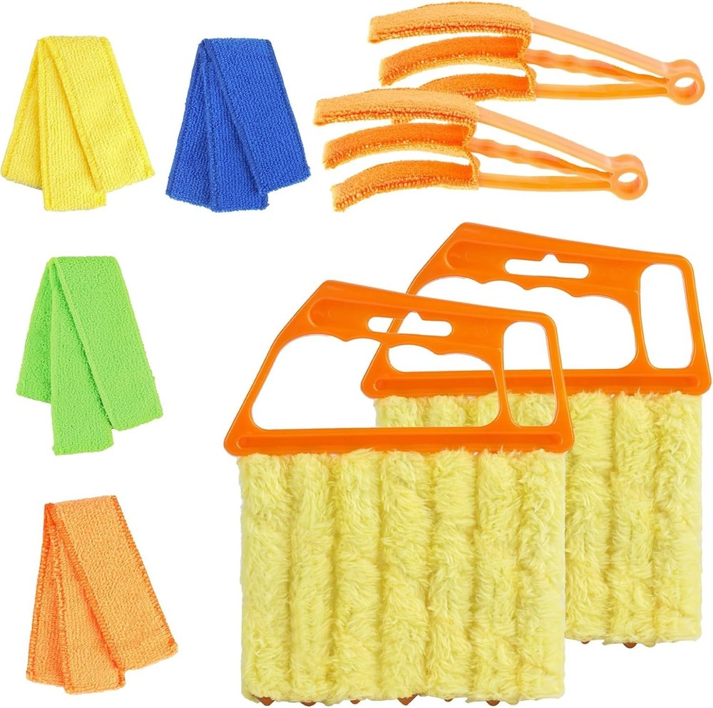4Pcs Ergonomic 7 Finger Window Blind Cleaner Duster Tool - Effortless Dusting