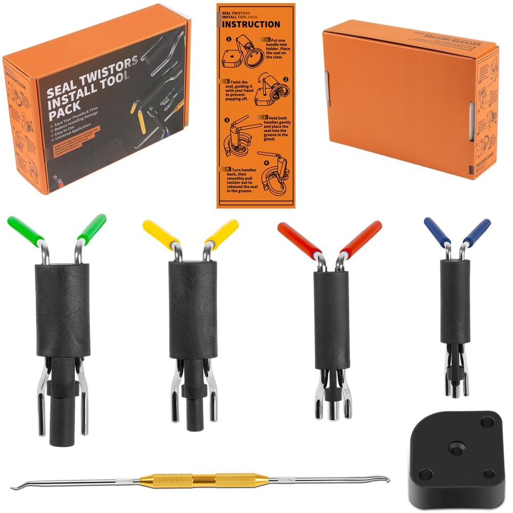 Hydraulic Seal Installation Tool Set, Cylinder Twistor Kit...