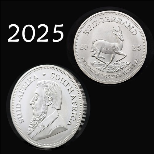 2025 South Africa Silver Krugerrand Coin 1 oz.999 Silver New in a Capsule BU