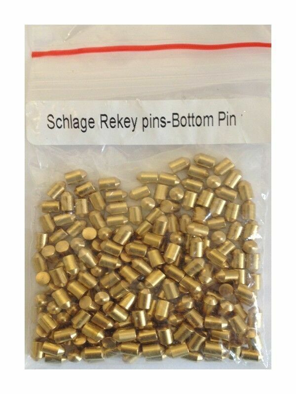 100 Pieces Schlage Rekey Bottom Pins Master Pin Locksmith Rekeying Kits 0 to 9