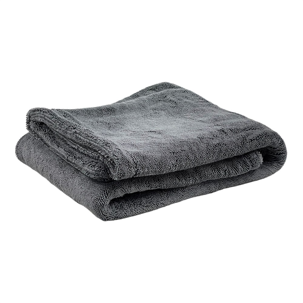 Extra Large MicroFiber Drying Towel | Edgeless | 1400gsm Gray | 37" x 27"