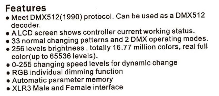 RGB DMX LED Controller 4 Zones