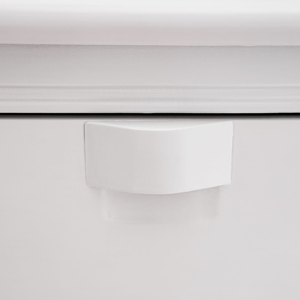 Assembly Free Solid Wood Nightstand White Bedside Table