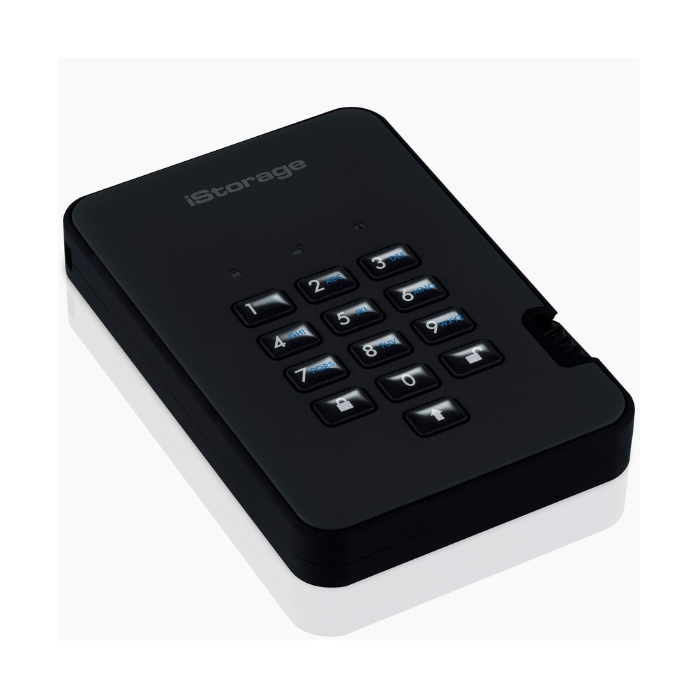 iStorage diskAshur2 SSD 256GB Black | Secure portable solid state drive | Pas...