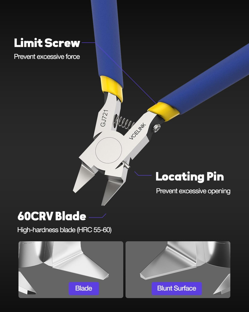 Model Nipper, 4.7 Inch Ultra-Thin Single Blade Model Tools for Beginners to Repa