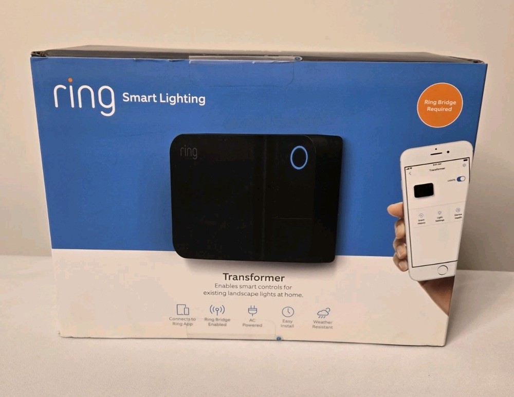 Ring Smart Lighting Transformer Low Voltage 12-15V (Ring Bridge Required)