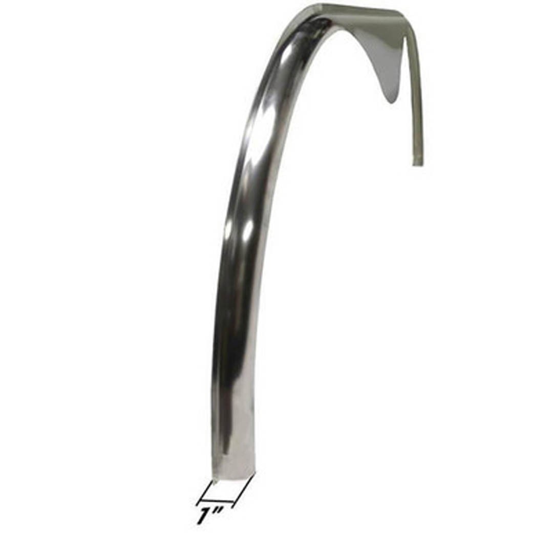 2 Pack - 72x1 Smooth Aluminum Tandem Axle Teardrop Fender Flares