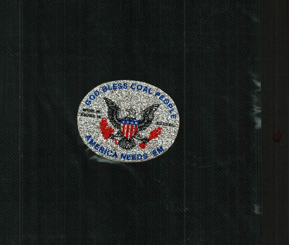 1 NICE GLITTER  MEFCOR INC. COAL MINING STICKERS # 323