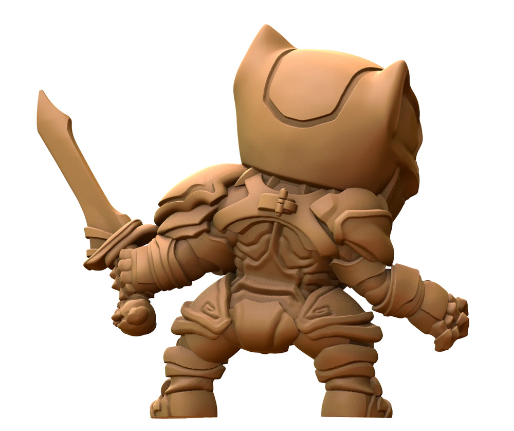 Capsule Chibi - Black Panther Knight (Sword)
