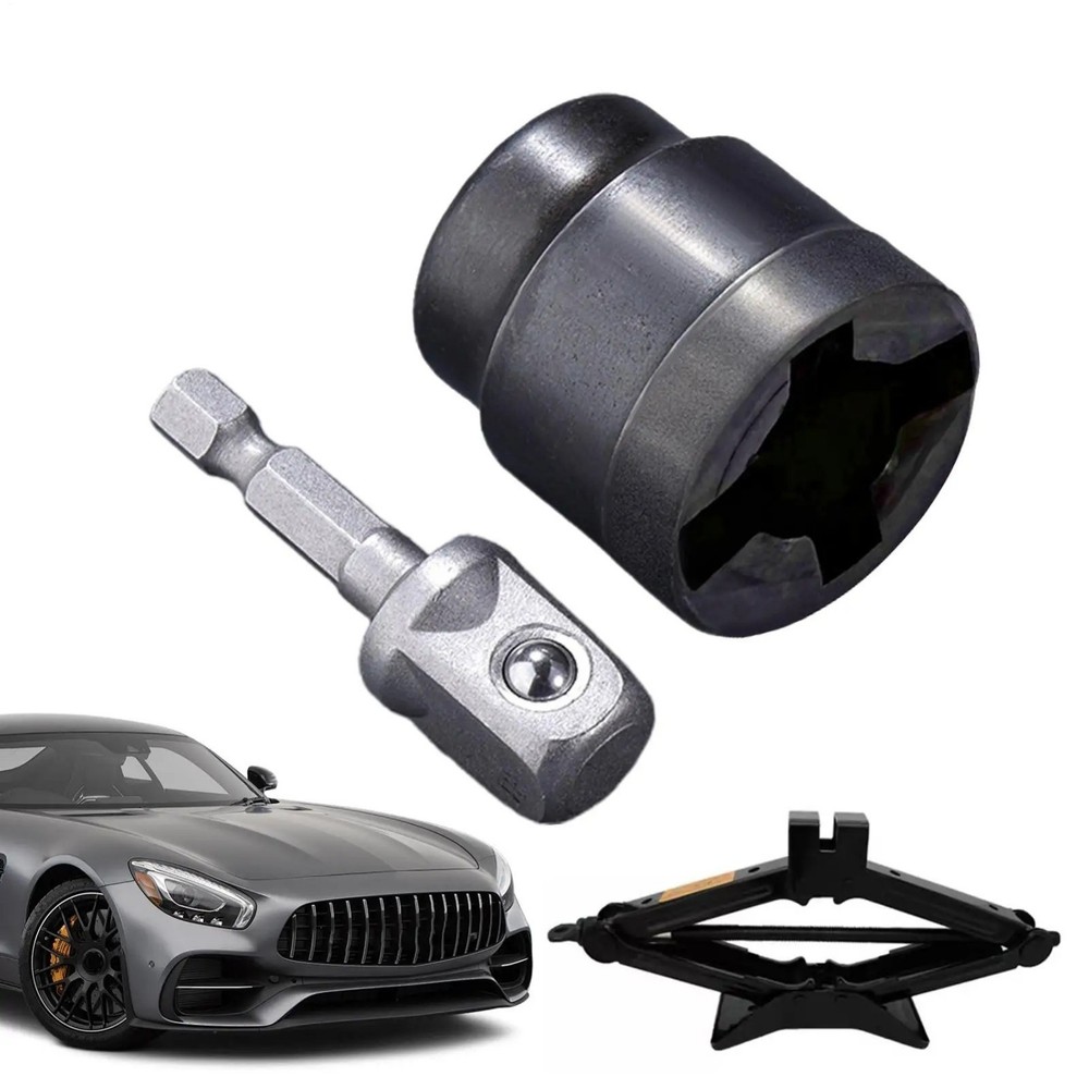 Car Jack Adapter Socket Converter for Scissor Jack Heavy Duty Tool*