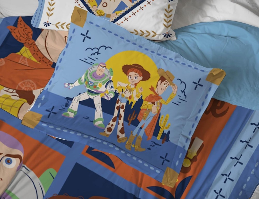 Blue Toy Story Bedding Set - Soft Microfiber Material