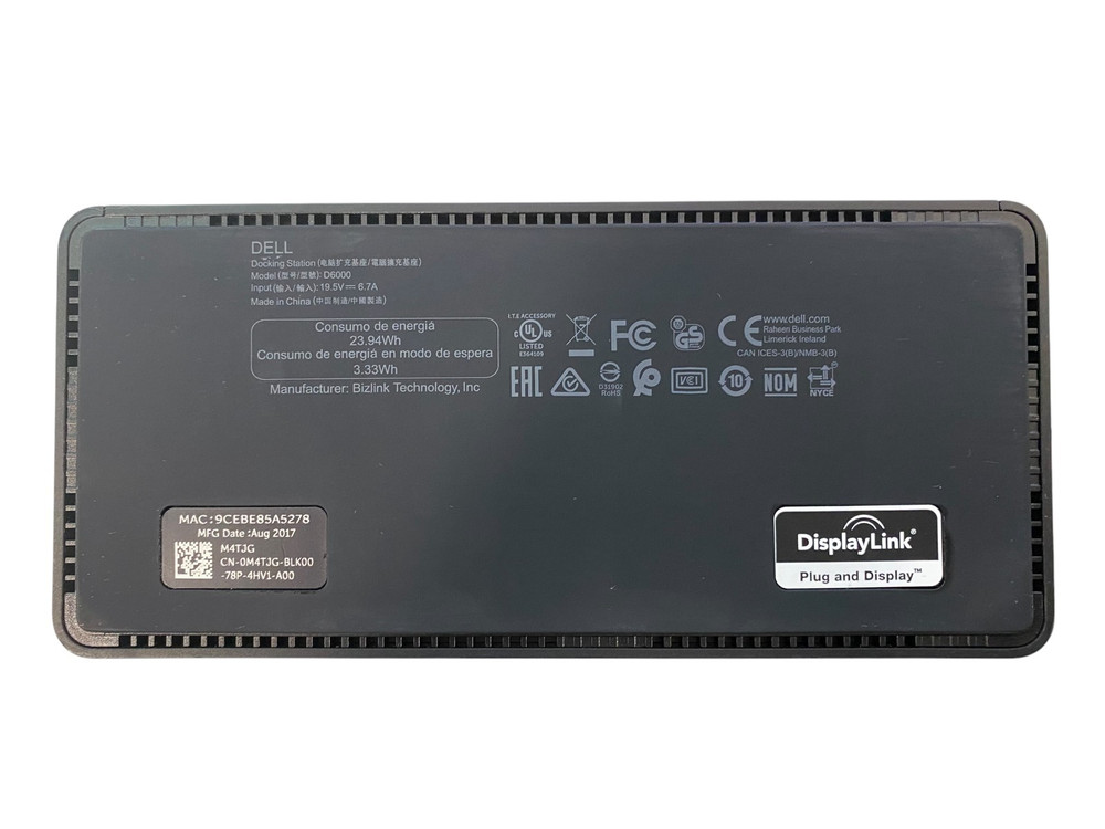 Dell D6000 Universal Docking Station with Power Supply