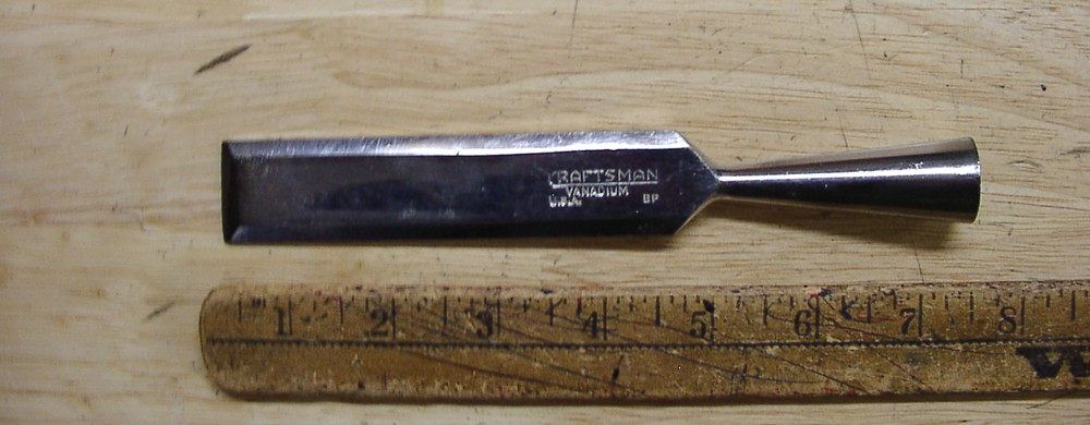 Vintage Craftsman Vanadium BP Bevel Edge Socket Chisel,1" X 7-3/16",XLINT