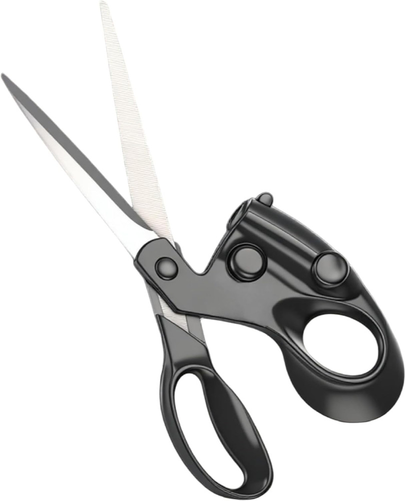 Ergonomic Laser Guided Fabric Scissors for Precision Cutting and Art Projects