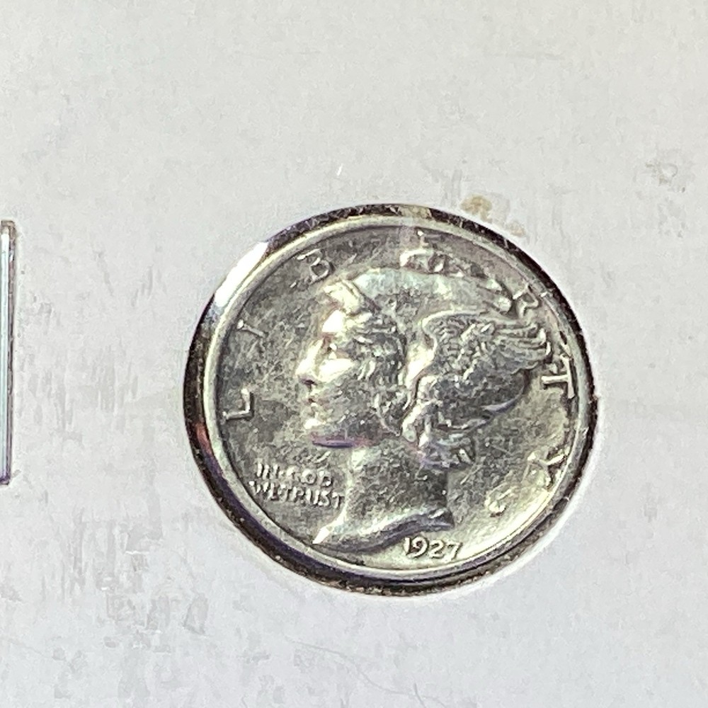 1927 MERCURY DIME EF
