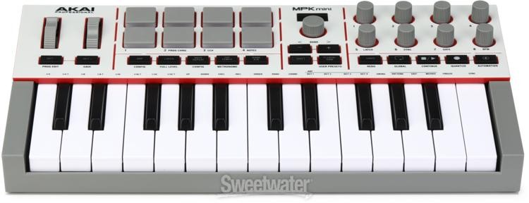 Akai Professional MPK Mini IV MIDI Keyboard Controller - Gray