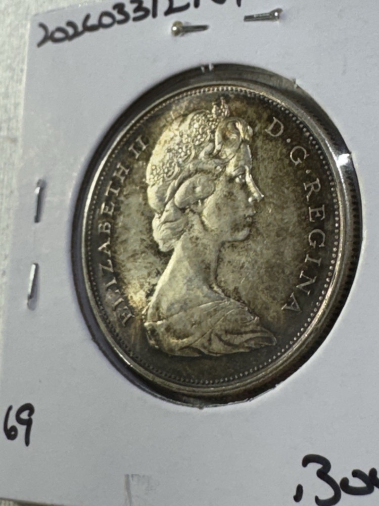 1967 Canada 50 Cents Howling Wolf