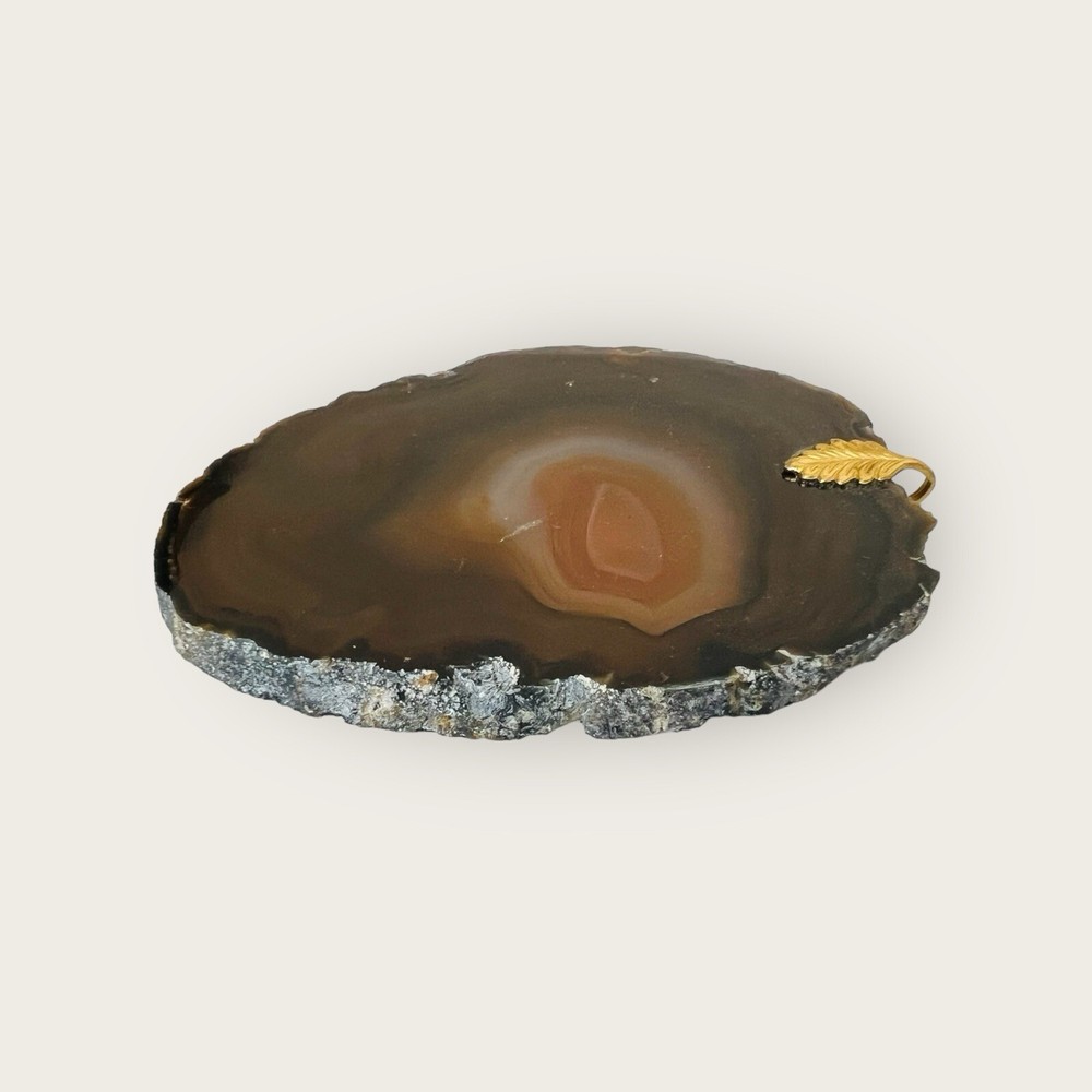 Large Slice Geode for Hanging or Display 2.75" X 3"