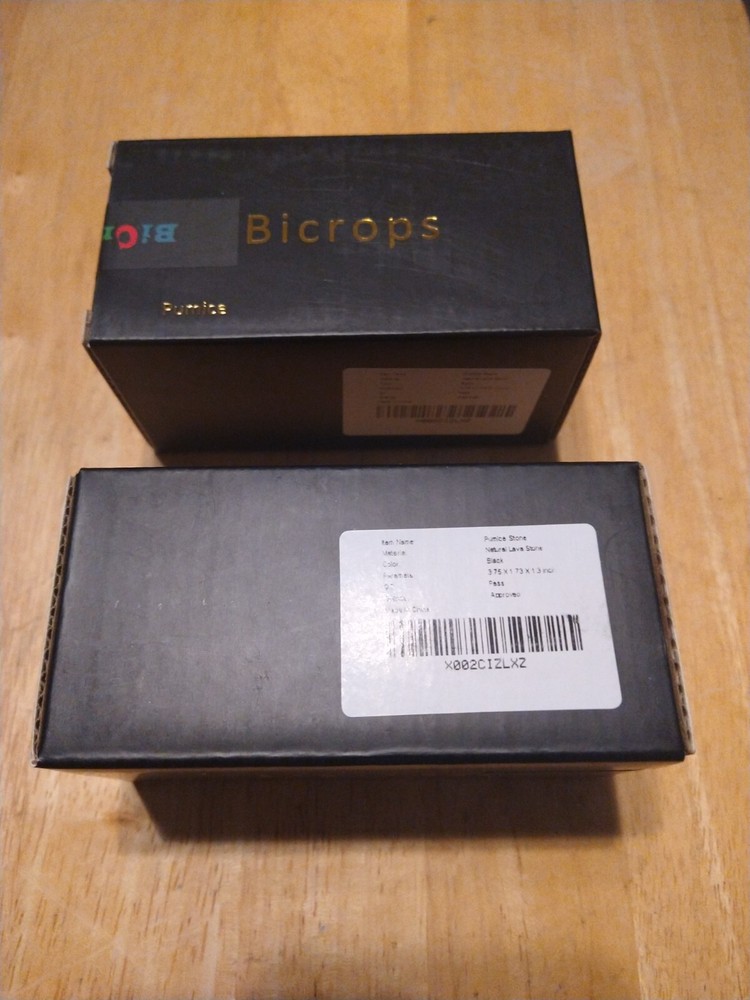 Bicrops Natural Lava Pumice Stone, 2 pack
