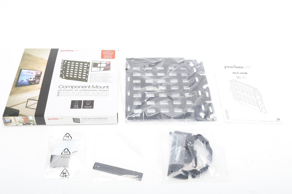 Peerless-AV ACC-UCM Component Mount With Brackets and Mounting Screws