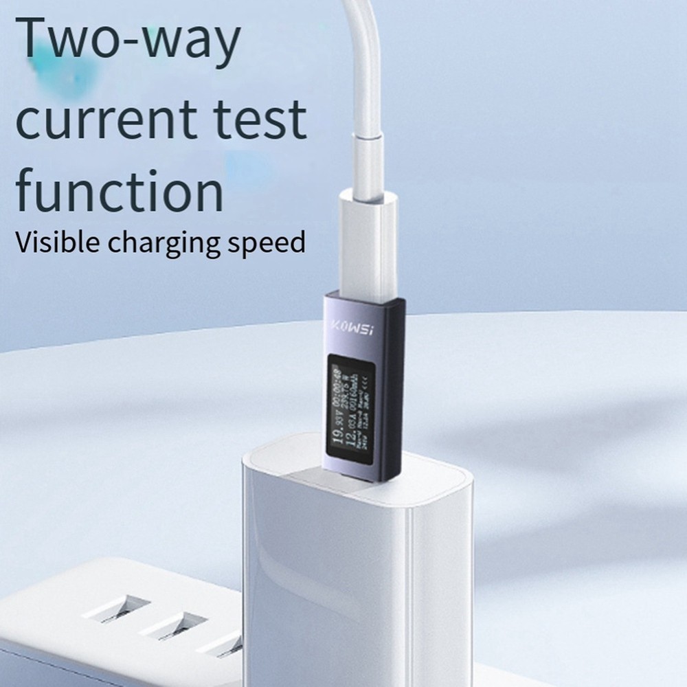 Type-C Multifunction Digital Display Ammeter Power Meter DC 4-30V 14792