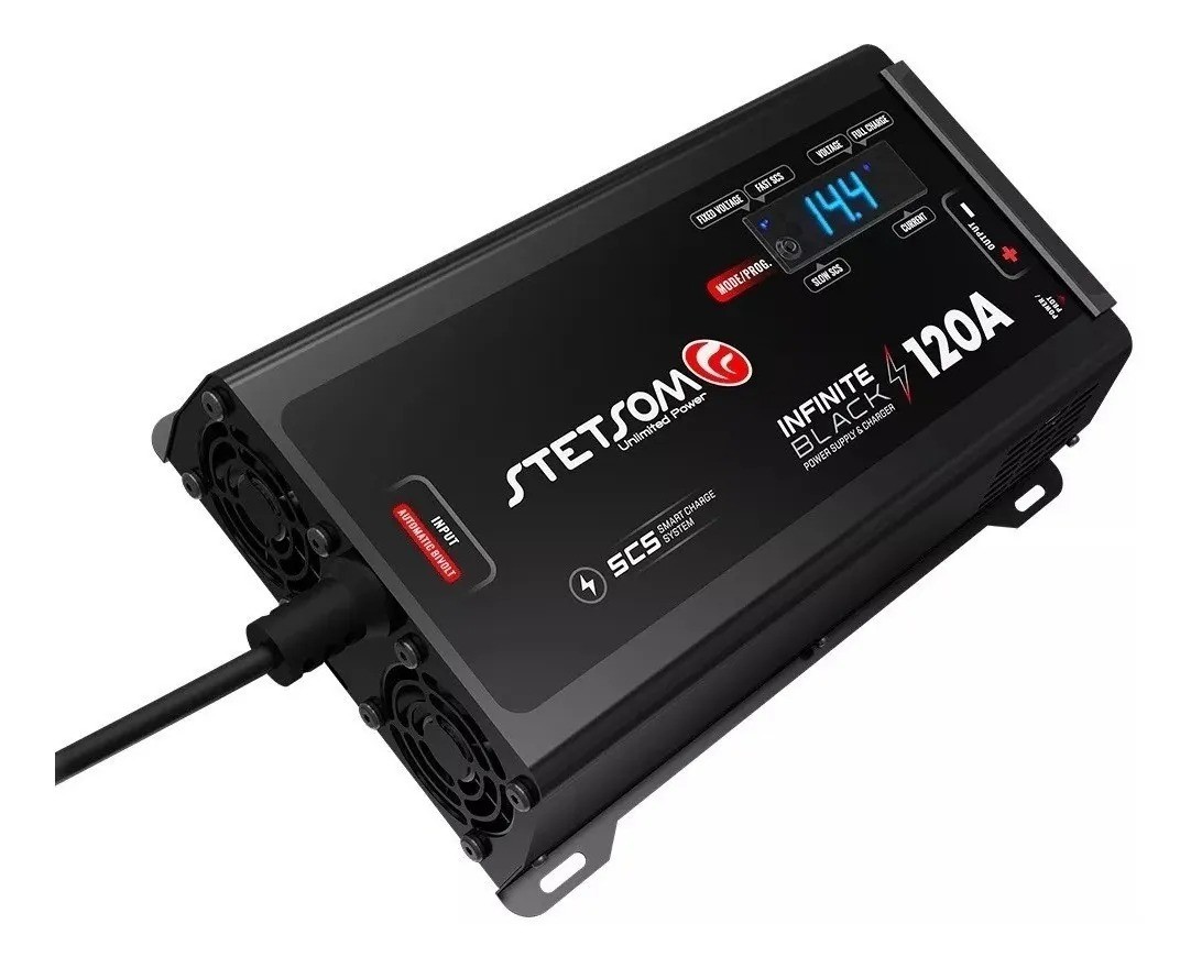 Stetsom Infinite Black 120 A Charger Battery Stetsom