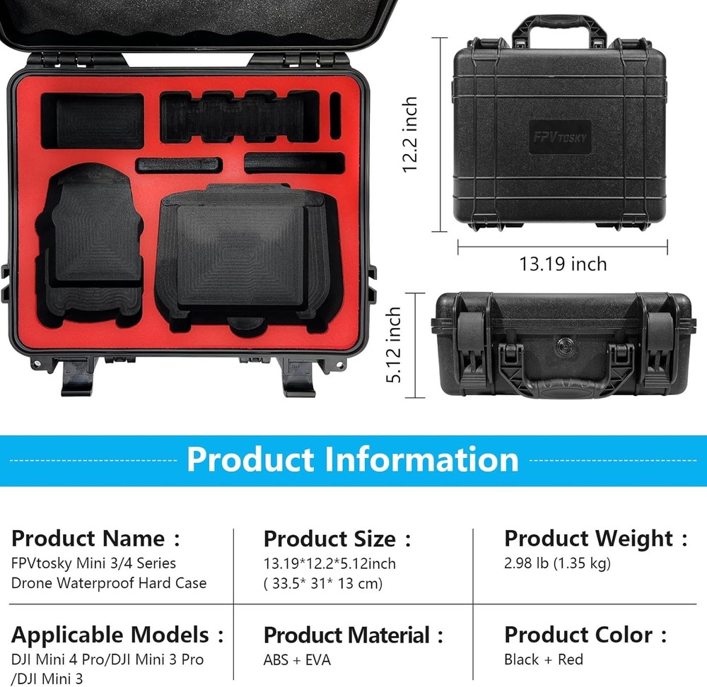 DJI Mini 4 Pro Combo 9 in 1 Hard Case Kit