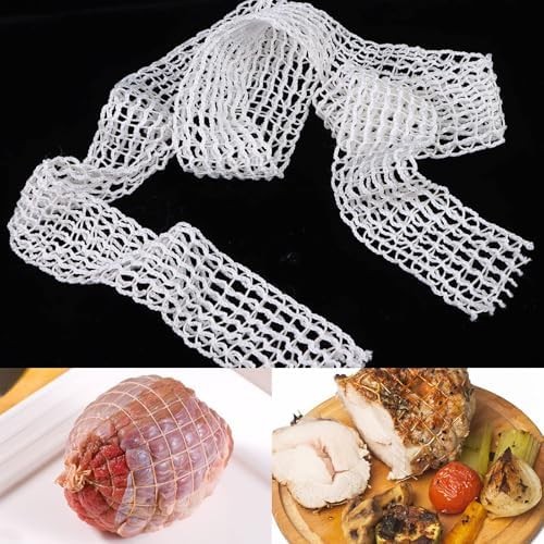 Elastic meat netting roll for cooking smoking