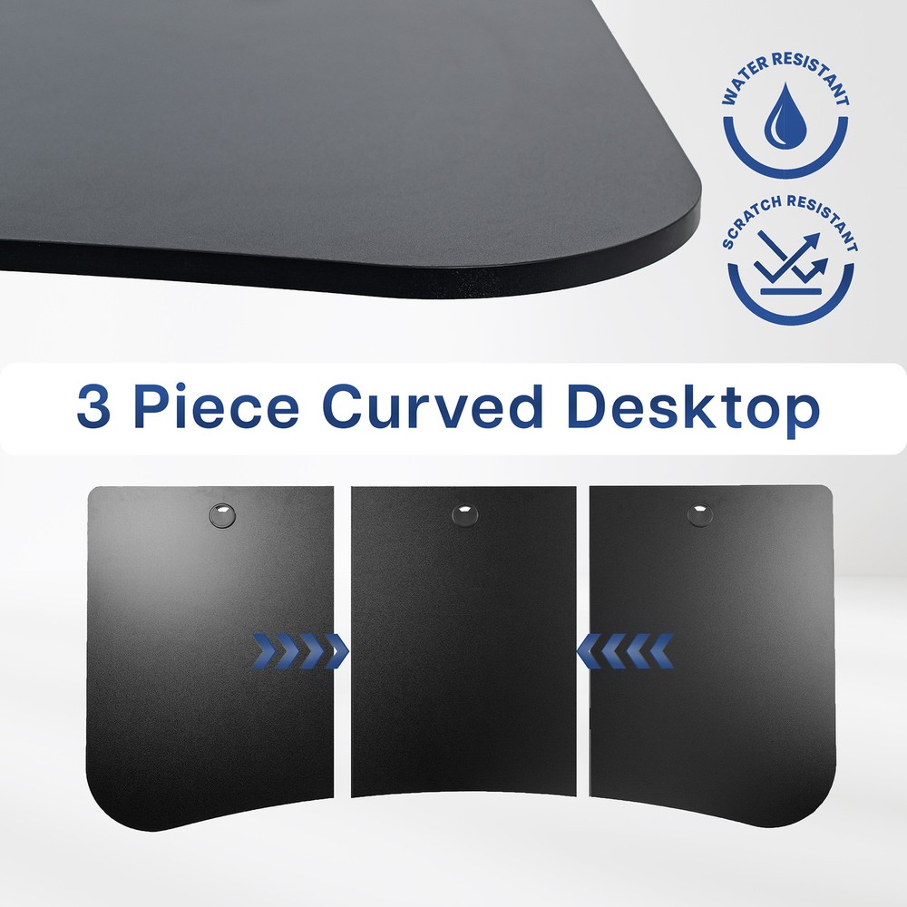 VIVO Black 63" x 32" Table Top for Adjustable Standing Desk Frames