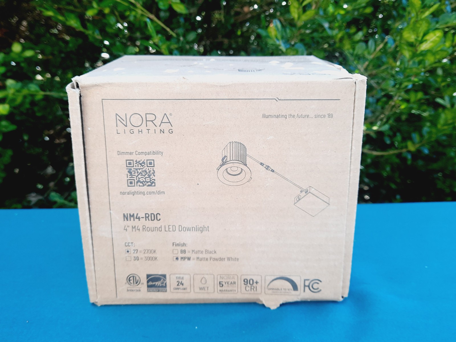Nora Lighting NM4-RDC27MPW 4" Canless Round 2700 LED Fixture - Matte White