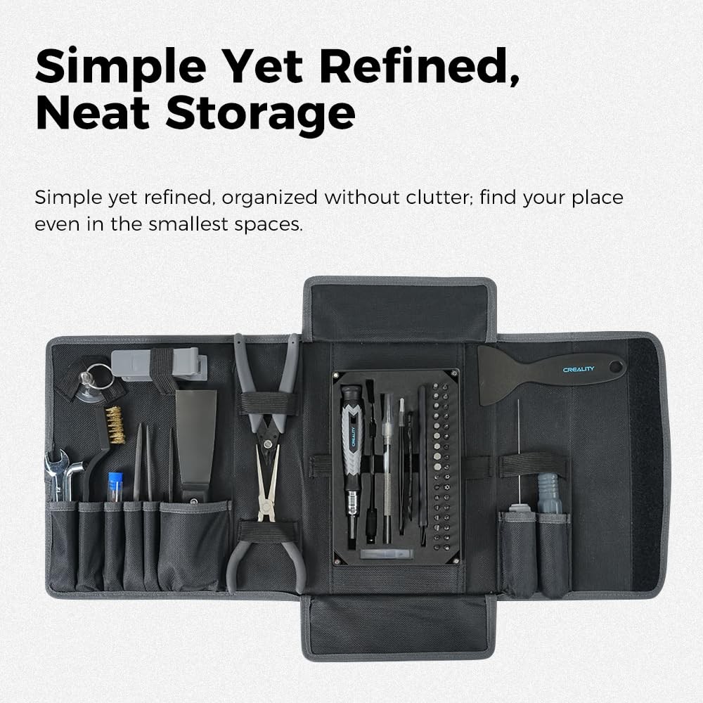 Creality 3D Printer Tools Kit, 74 Pcs Printing Tool Wrap Kit black